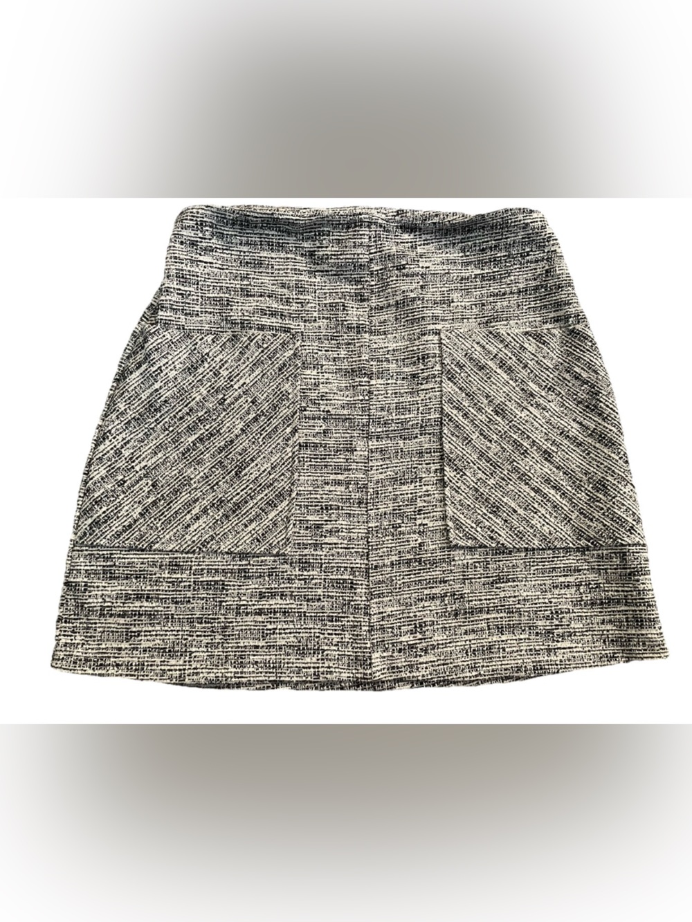 NWT Kaileigh Jamie Textured Knit Mini Skirt in Grey Womens Size Small